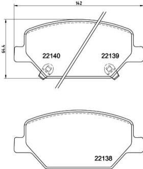 Klocki ham. prz. HOL OP BEHR-HELLA 8DB355039121