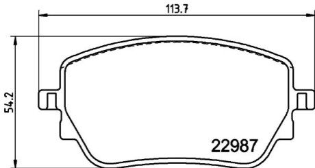 Klocki ham. tył MB BEHR-HELLA 8DB355039231