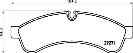 Колодки дискового тормоза BEHR-HELLA 8DB355039251