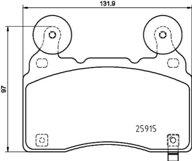 Klocki ham. przód CADILLAC, CHEVROLET, HOLDEN, OPEL, VAUXHALL BEHR-HELLA 8DB355039481