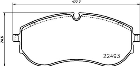 Klocki ham. przód MAN VOLKSWAGEN BEHR-HELLA 8DB355039521