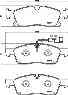 Brake Pad Set, disc brake BEHR-HELLA 8DB355039871 (фото 1)