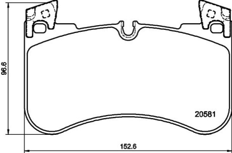 Гальмівні колодки дискові передні Land Rover Discovery 2.0-3.0 i/3.0 d 12- 4x4 BEHR-HELLA 8DB 355 039-881