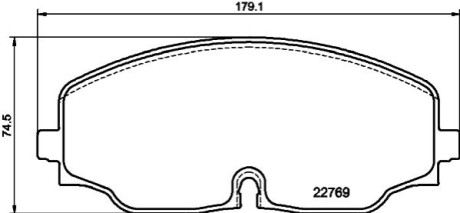 Колодки гальмівні, дискове гальмо BEHR-HELLA 8DB355039941