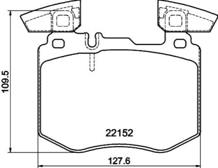 Колодки тормозные (передние) MB GLC-class (X253) 19- BEHR-HELLA 8DB 355 039-981