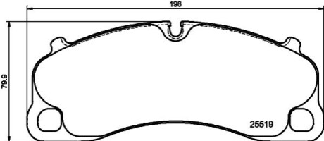 Klocki ham. przód PORSCHE BEHR-HELLA 8DB355039991