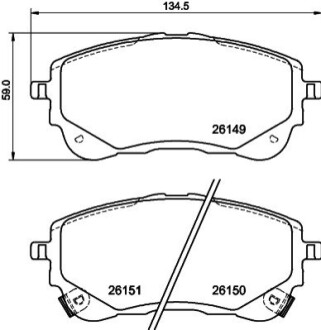 Klocki ham. przód SUZUKI TOYOTA BEHR-HELLA 8DB355040191