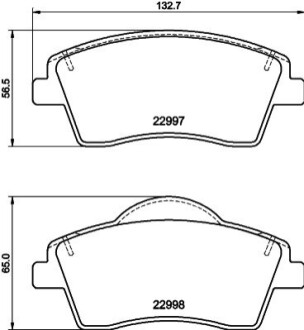 Klocki ham. przód VOLVO: VOLVO ASIA BEHR-HELLA 8DB355040351