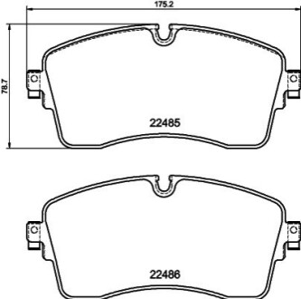 Колодки гальмівні, дискове гальмо BEHR-HELLA 8DB 355 040-361