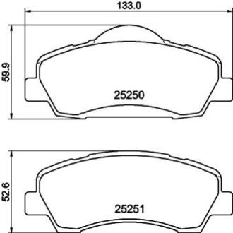 Klocki ham. przód PEUGEOT BEHR-HELLA 8DB355040561