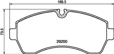 Brake Pad Set, disc brake BEHR-HELLA 8DB355043911