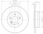 Диск гальмівний DB W140 S-klasa 93-99 задн. BEHR-HELLA 8DD 355 102-721 (фото 5)