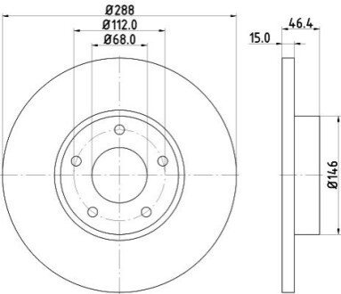 Гальмівний диск BEHR-HELLA 8DD 355 102-781