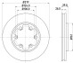 Тормозной диск BEHR-HELLA 8DD355102921 (фото 4)