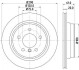 Диск гальмівний задній 298x20mm BMW E39 96-03 BEHR-HELLA 8DD 355 104-611 (фото 1)