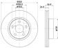 Тормозной диск BEHR-HELLA 8DD355105321 (фото 4)