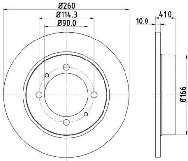 Тормозной диск с покрытием pro BEHR-HELLA 8DD 355 105-471