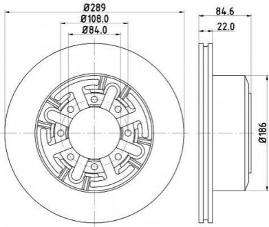 Гальмівний диск BEHR-HELLA 8DD 355 105-791 (фото 1)