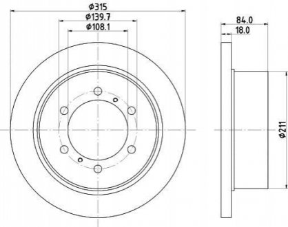 Тормозной диск BEHR-HELLA 8DD 355 106-221 (фото 1)