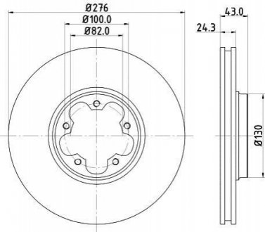 Гальмівний диск BEHR-HELLA 8DD 355 108-121 (фото 1)
