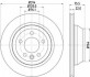 Диск тормозной зад. 314X22X75,9 (вент.) VW Touareg 2.5TDI-6. BEHR-HELLA 8DD 355 109-801 (фото 1)