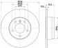 Гальмівний диск задн. BMW 1 (E81) 3 (E90) 1.6-2.0 05-12 BEHR-HELLA 8DD355111-301 (фото 2)