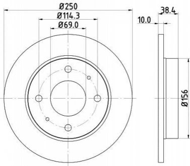 Гальмівний диск BEHR-HELLA 8DD 355 111-531 (фото 1)