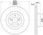 Гальмівний диск перед. Forester/Impreza/Outbak/Legacy 2.0-3.0 00- BEHR-HELLA 8DD355112-051 (фото 1)