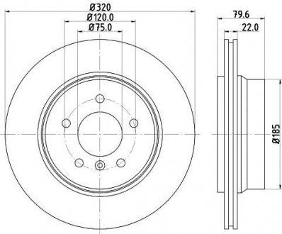 Тормозной диск BEHR-HELLA 8DD 355 112-251