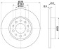 Тормозной диск BEHR-HELLA 8DD355112541 (фото 1)