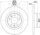 Диск тормозной - (SU001A1062 / 9467548487 / 9404249918) BEHR-HELLA 8DD355113-681 (фото 1)