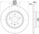 Диск тормозной - (L8KD615601A / 8K0615601M / 8K0615601J) BEHR-HELLA 8DD355113-931 (фото 1)