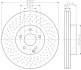 Гальмівний диск передній вентильований з перфорацією MB E W212 4matic BEHR-HELLA 8DD355114-231 (фото 5)