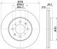 Диск тормозной - (45251SAAG50 / 202647) BEHR-HELLA 8DD355114-451 (фото 1)