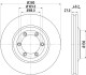 Тормозной диск BEHR-HELLA 8DD 355 115-231 (фото 4)