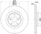 Тормозной диск BEHR-HELLA 8DD 355 116-131 (фото 4)