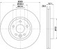 Гальмівний диск пер. Mondeo/Mondeo/S-Max 07-14 (PRO) BEHR-HELLA 8DD 355 116-221 (фото 1)