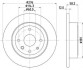 Гальмівний диск зад. Epica 05- 2.0-2.5 (PRO) BEHR-HELLA 8DD355116-991 (фото 1)