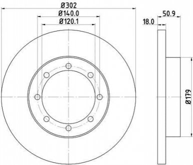 Гальмівний диск BEHR-HELLA 8DD 355 117-281 (фото 1)