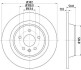 Гальмівний диск зад. Ford Mondeo IV 07- (302x11) BEHR-HELLA 8DD355118-841 (фото 1)