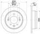 Диск тормозной - (S584111H300A / S584111H300 / 584111K300) BEHR-HELLA 8DD355118-861 (фото 1)