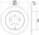 Гальмівний диск зад. Outlander/C4/C-Crosser/4007 06- BEHR-HELLA 8DD355119-061 (фото 4)