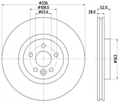 Тормозной диск BEHR-HELLA 8DD 355 119-131