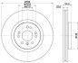 Тормозной диск BEHR-HELLA 8DD 355 128-581 (фото 4)