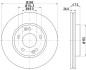 Тормозной диск BEHR-HELLA 8DD 355 129-431 (фото 4)