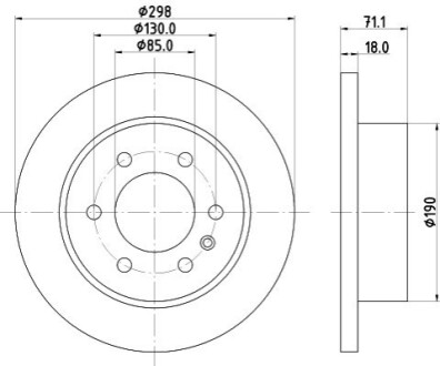 Диск гальмівний BEHR-HELLA 8DD355131841