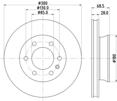 Tarcza ham. malow. prz. MB BEHR-HELLA 8DD355131891