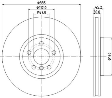 Tarcza ham. malow. HC prz. MINI\ BEHR-HELLA 8DD355133111