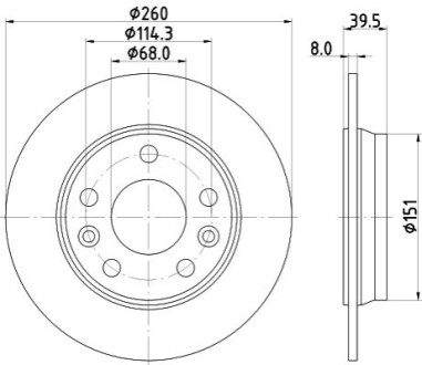 Tarcza ham. malow. tył RENAULT BEHR-HELLA 8DD355133761