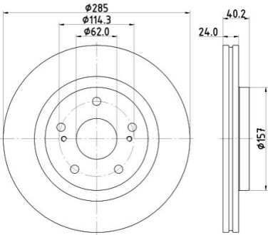 Tarcza ham. malow. przód SUZUKI BEHR-HELLA 8DD355134741